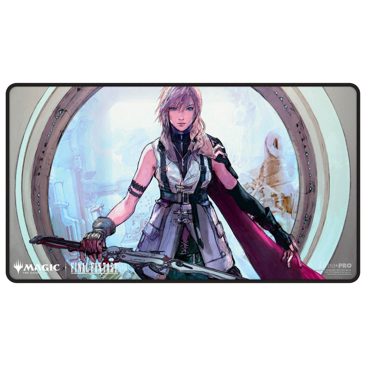 Final Fantasy - Lightning, Army of One - Black Stitched Premium MTG UltraPro Playmat: Universes Beyond