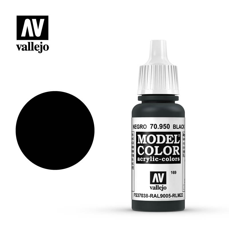 Black - 70.950 - Vallejo - Model Color Paint