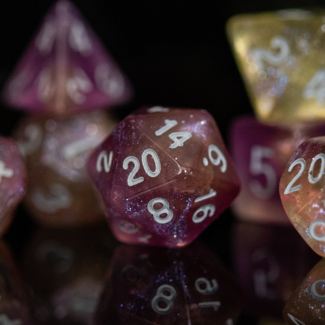 Cosmic Cloud Acrylic Dice Set