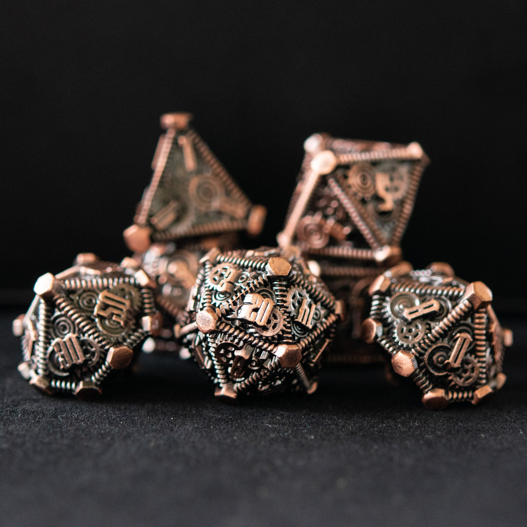 Bronze - Weird West Wasteland Metal Dice Set