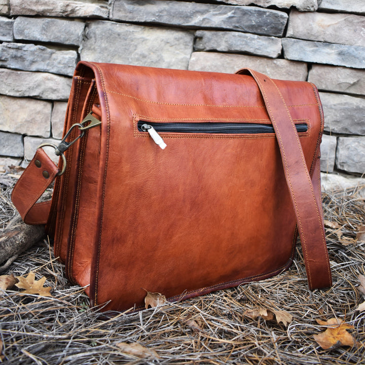 The Wanderer Leather Satchel - Jumbo