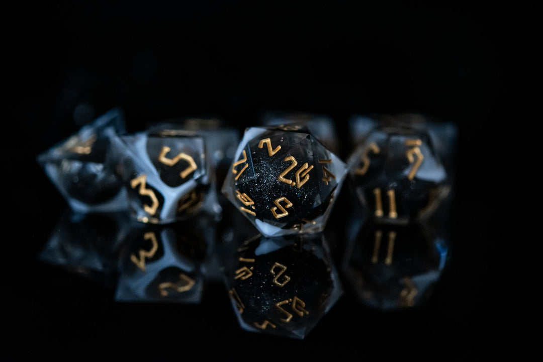 Smoke and Mirrors Liquid Core Dice Set