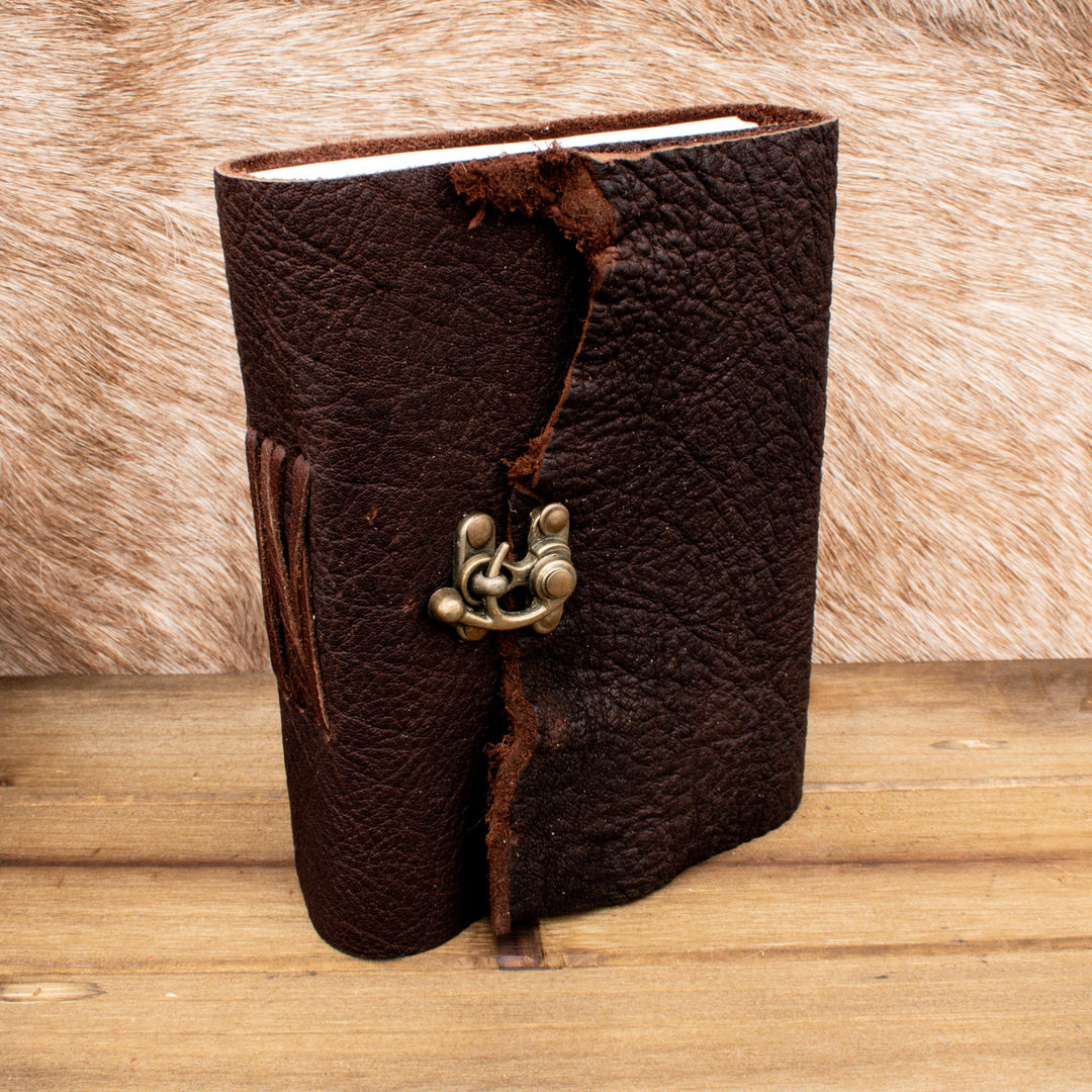 Natural Edge Buffalo Leather Journal