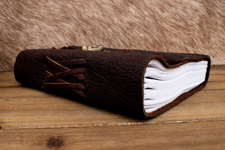 Natural Edge Buffalo Leather Journal