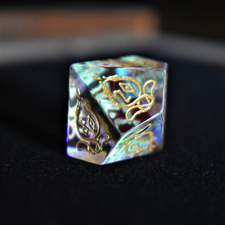 Serpent of Midgard Prism Glass Dice Set