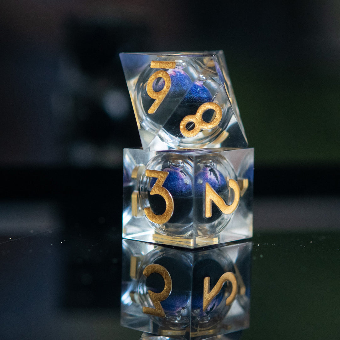 Enchanted Dragon Eye Liquid Core Dice Set