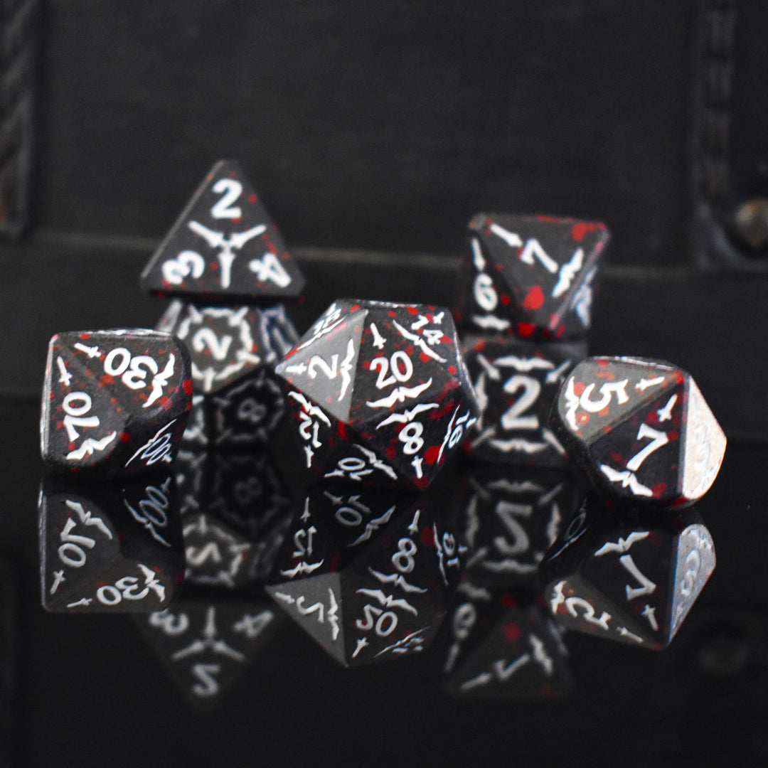 Sword of the Blood Hunter Metal Dice Set