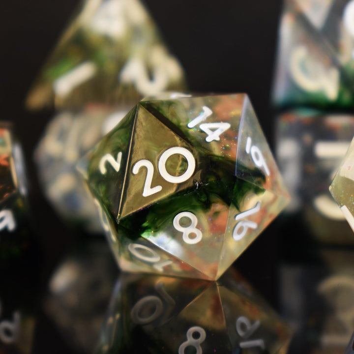 Earthbind Sharp-Edged Resin Dice Set