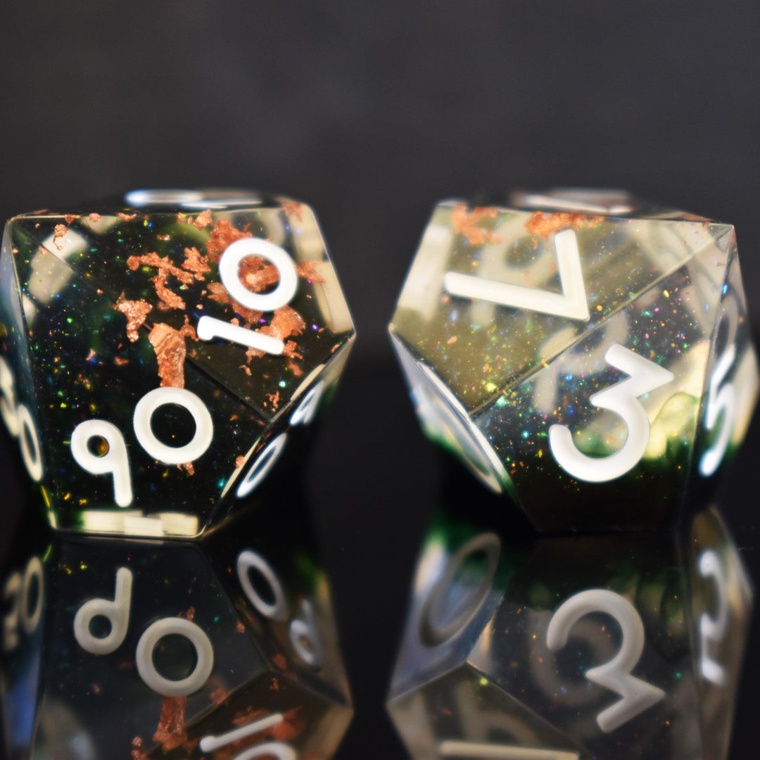 Earthbind Sharp-Edged Resin Dice Set