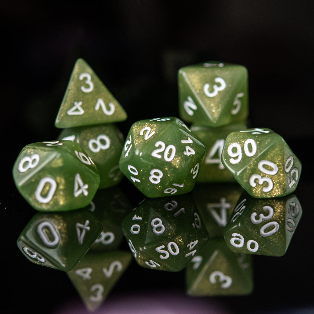 Forest Sprite Acrylic Dice Set