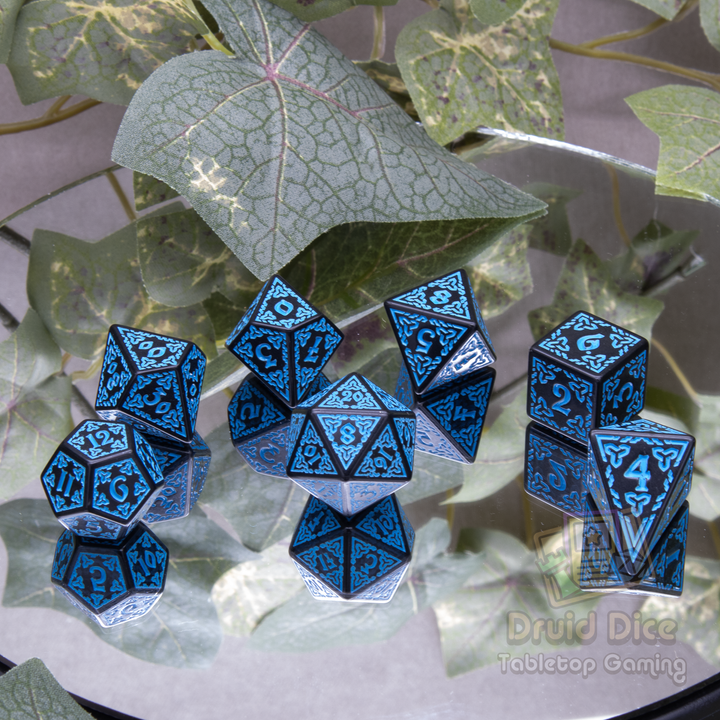 Specialty Celtic Knot Design Dice Set - 3 Color Options