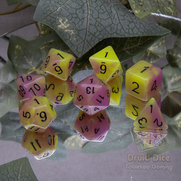 Glow in the Dark Dual Color Dice- 4 color options