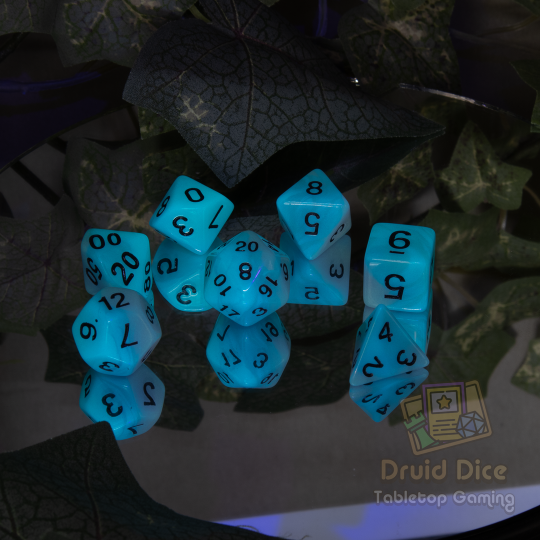 Glow in the Dark Dual Color Dice- 4 color options