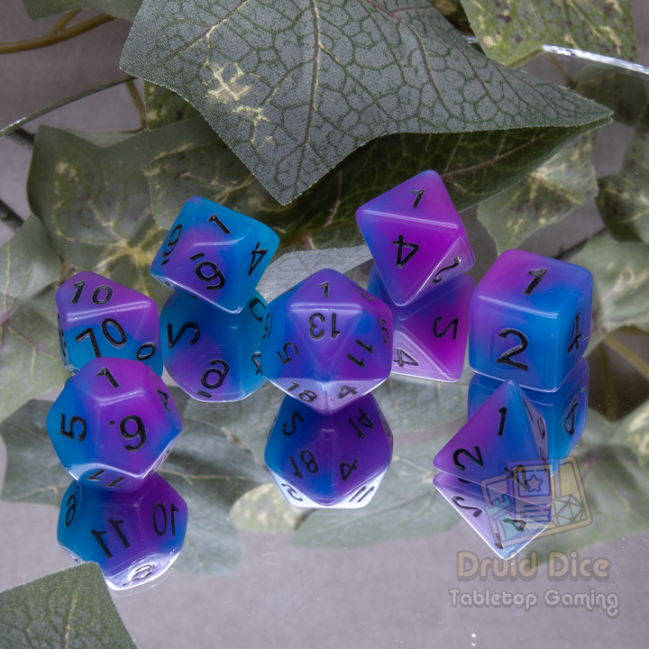 Glow in the Dark Dual Color Dice- 4 color options