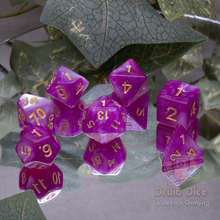 Two-toned Color Glitter Dice - 5 color options