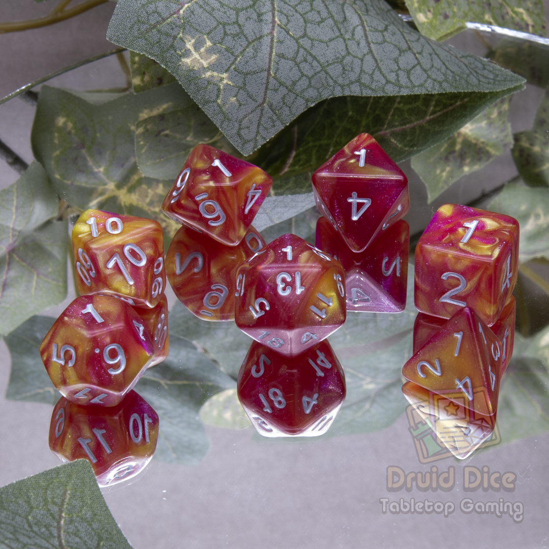 Two-toned Color Glitter Dice - 5 color options