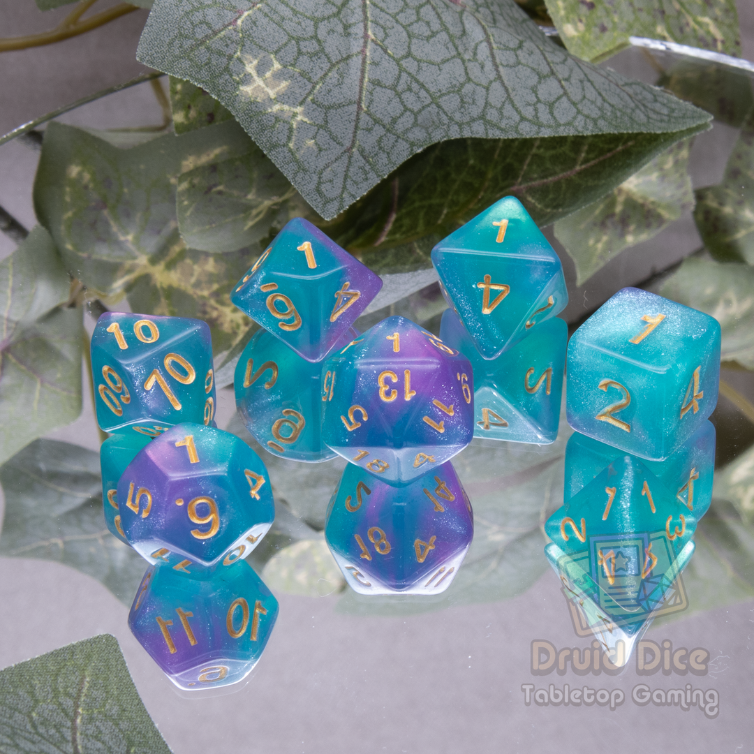 Two-toned Color Glitter Dice - 5 color options