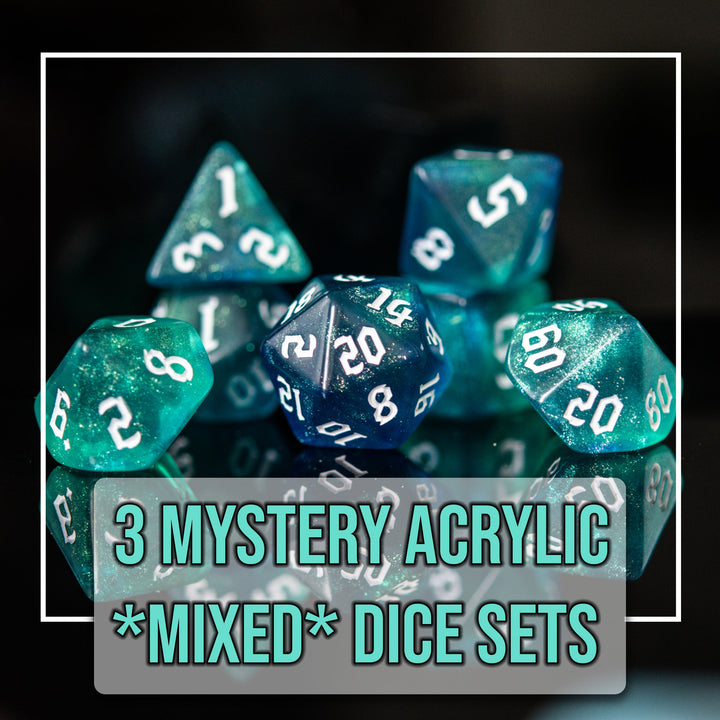 3 Mystery Acrylic Dice Sets