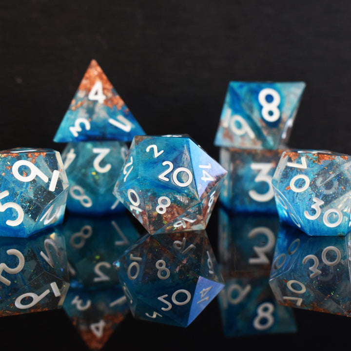 Shield of Faith Sharp-Edged Resin Dice Set