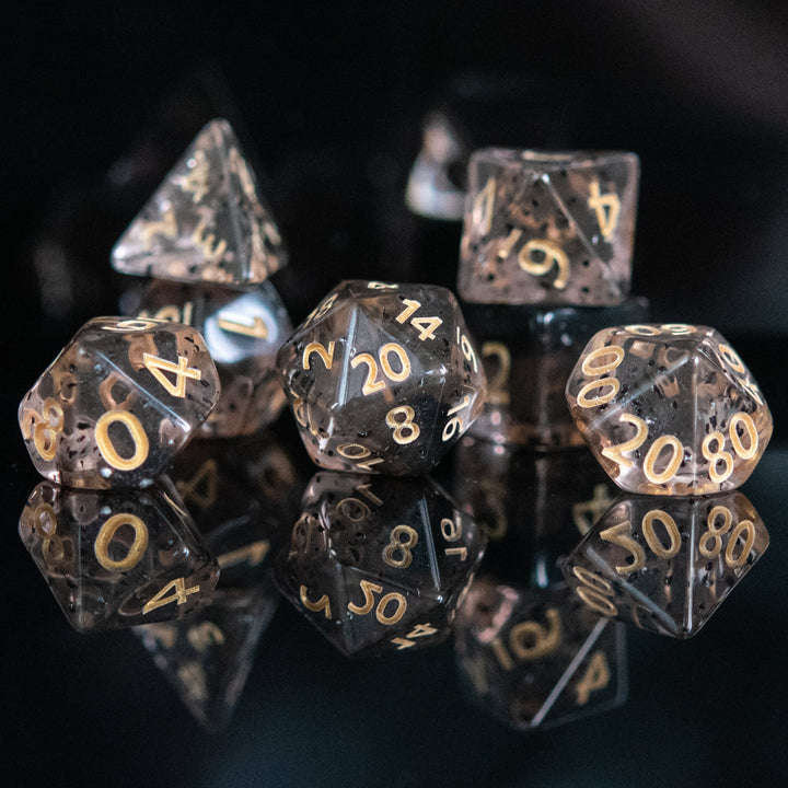 Static Noise Acrylic Dice Set