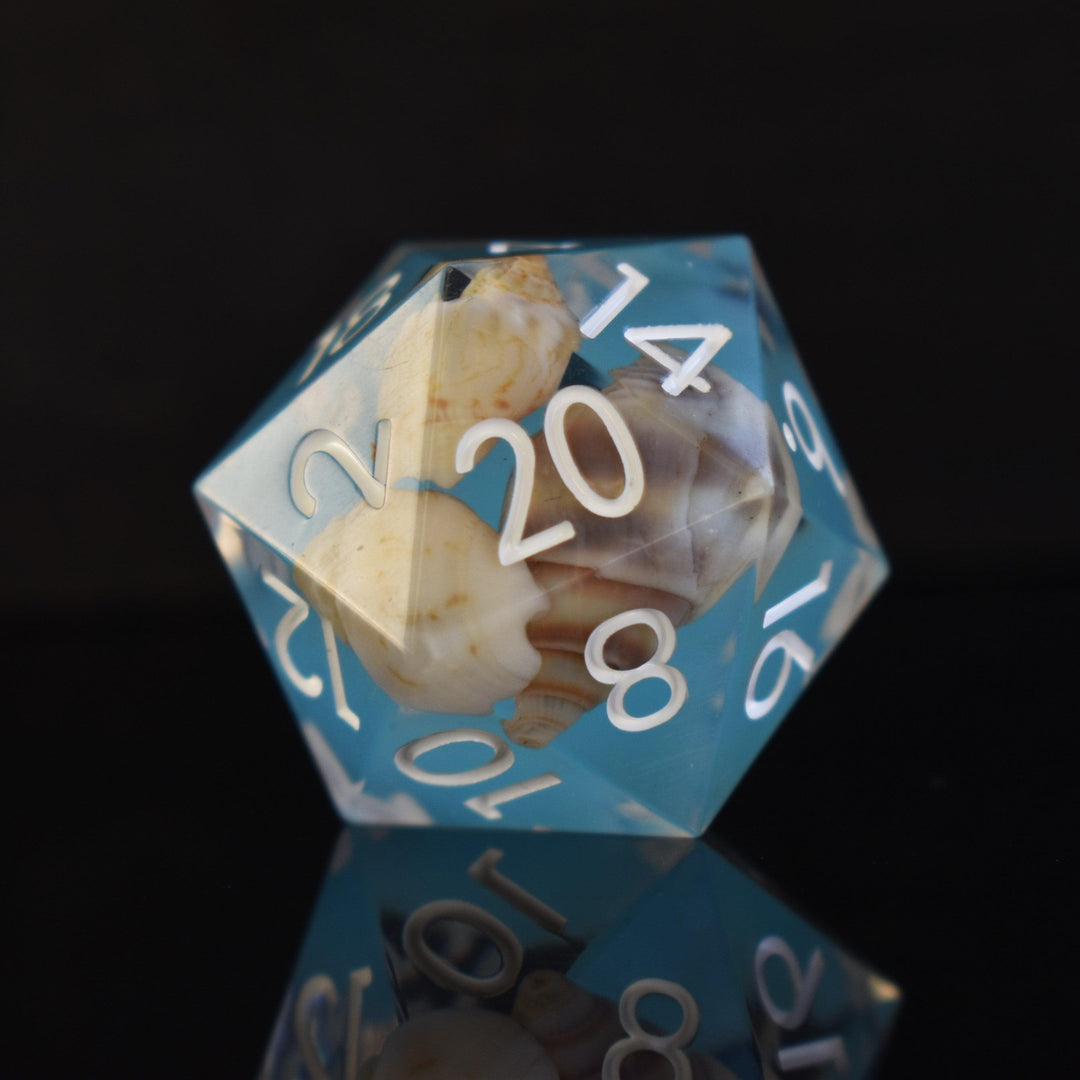 Tide Pool Sharp-Edged Resin Dice Set