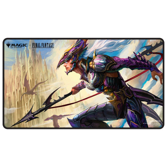 Final Fantasy - Kain, Traitorous Dragoon - Black Stitched Premium MTG UltraPro Playmat: Universes Beyond