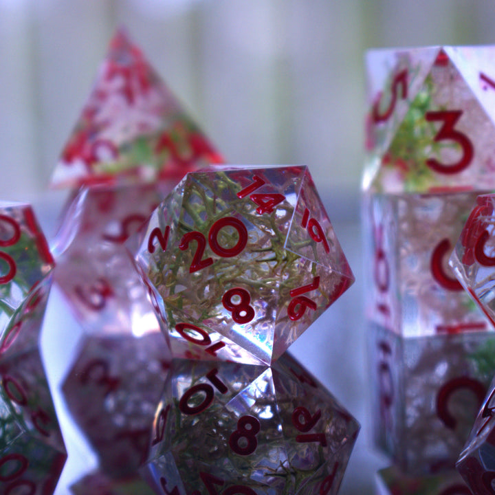 Wrath of Nature Sharp-Edged Resin Dice Set