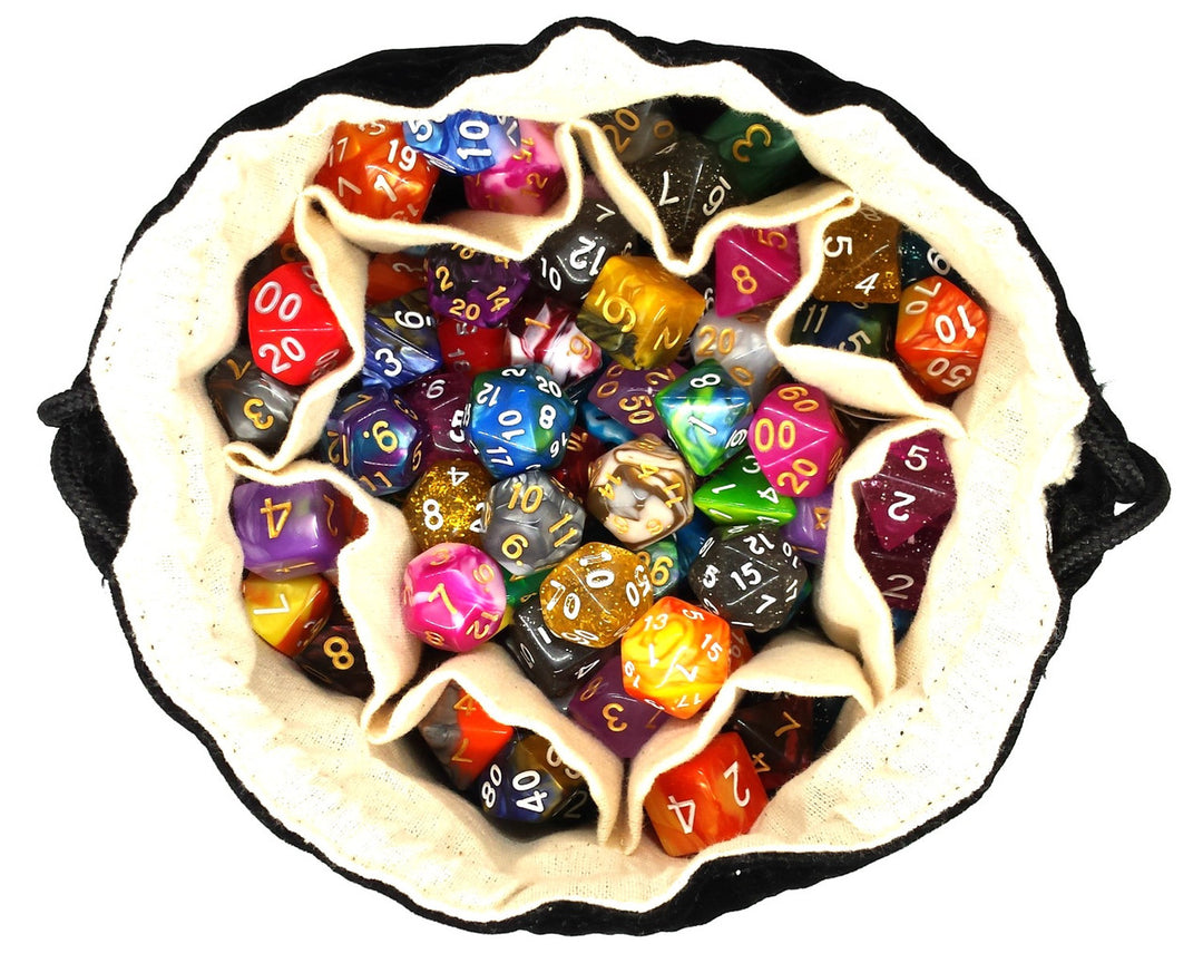 Bag of Many Pouches RPG DnD Dice Bag - Mutiple Colors