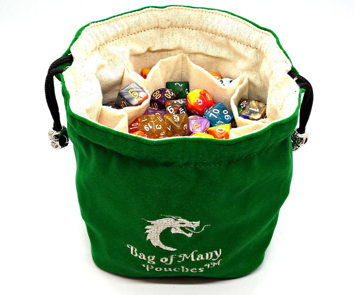 Bag of Many Pouches RPG DnD Dice Bag - Mutiple Colors