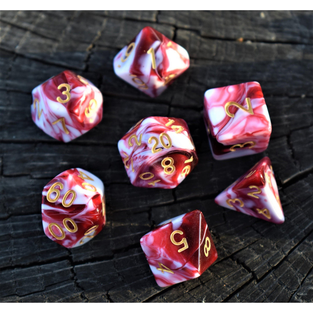 Bloody Waters Acrylic Dice Set