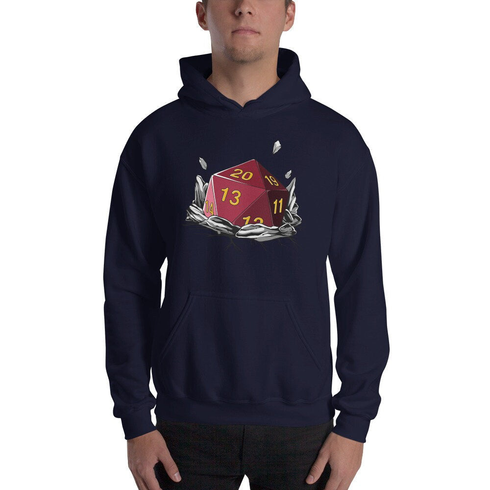 Hooded Sweatshirt - Dice Art - DND - Gift For Dnd - D20 Gift Hoodie- Game Master - Adventure - RPG Sweatshirt