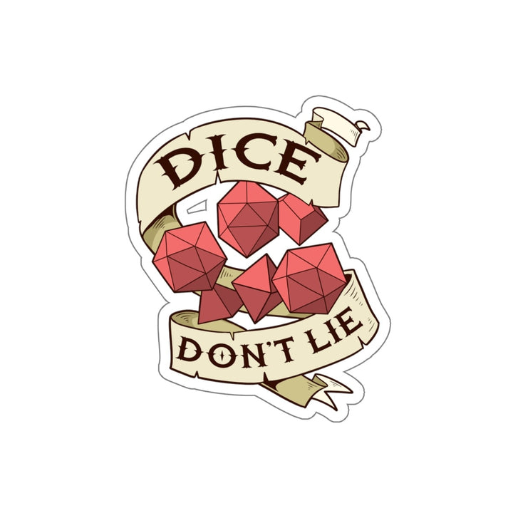 Sticker- Dice Art - DND Gift - Gift For Dnd- D20 Gift- Game Master - Adventure - RPG