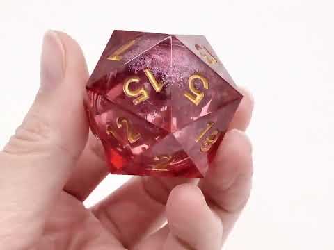 Jumbo 35mm D20 Liquid Core Sharp Edged - Crimson Fury