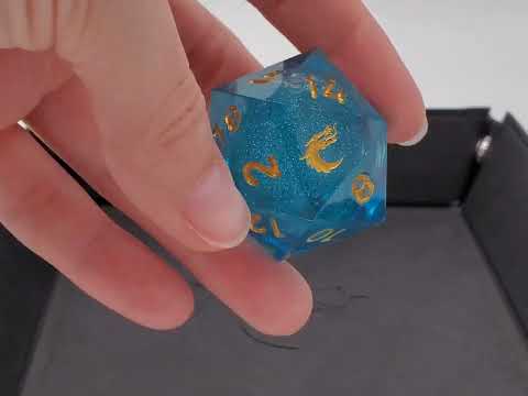 Jumbo 35mm D20 Liquid Core Sharp Edged  - Azure Fury