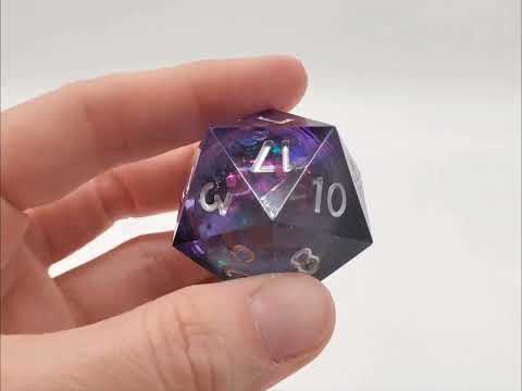 Jumbo 35mm D20 Liquid Core Sharp Edged - Dark Cosmos Fury