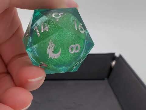 Jumbo 35mm D20 Liquid Core Sharp Edged - Emerald Fury