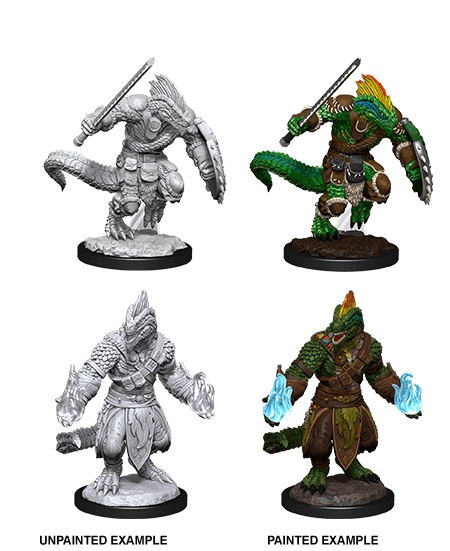 D&D - NMM -  Lizard-folk Barbarian & Cleric