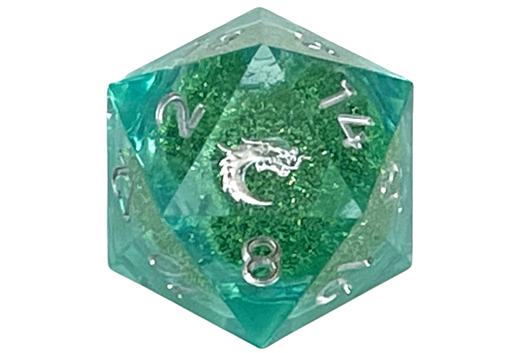 Jumbo 35mm D20 Liquid Core Sharp Edged - Emerald Fury