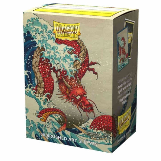 Brushed Art Sleeves - Standard Size:  The Great Wave