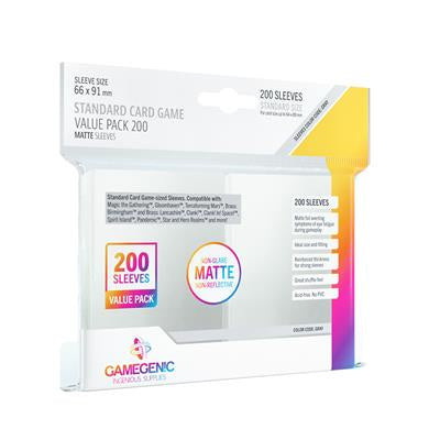 Value Pack Standard Matte Sleeves 200