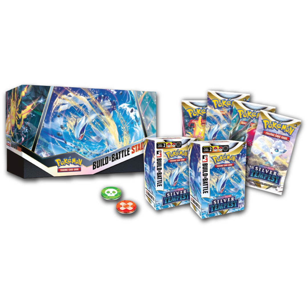 Pokémon TCG: Sword & Shield—Silver Tempest Build & Battle Stadium